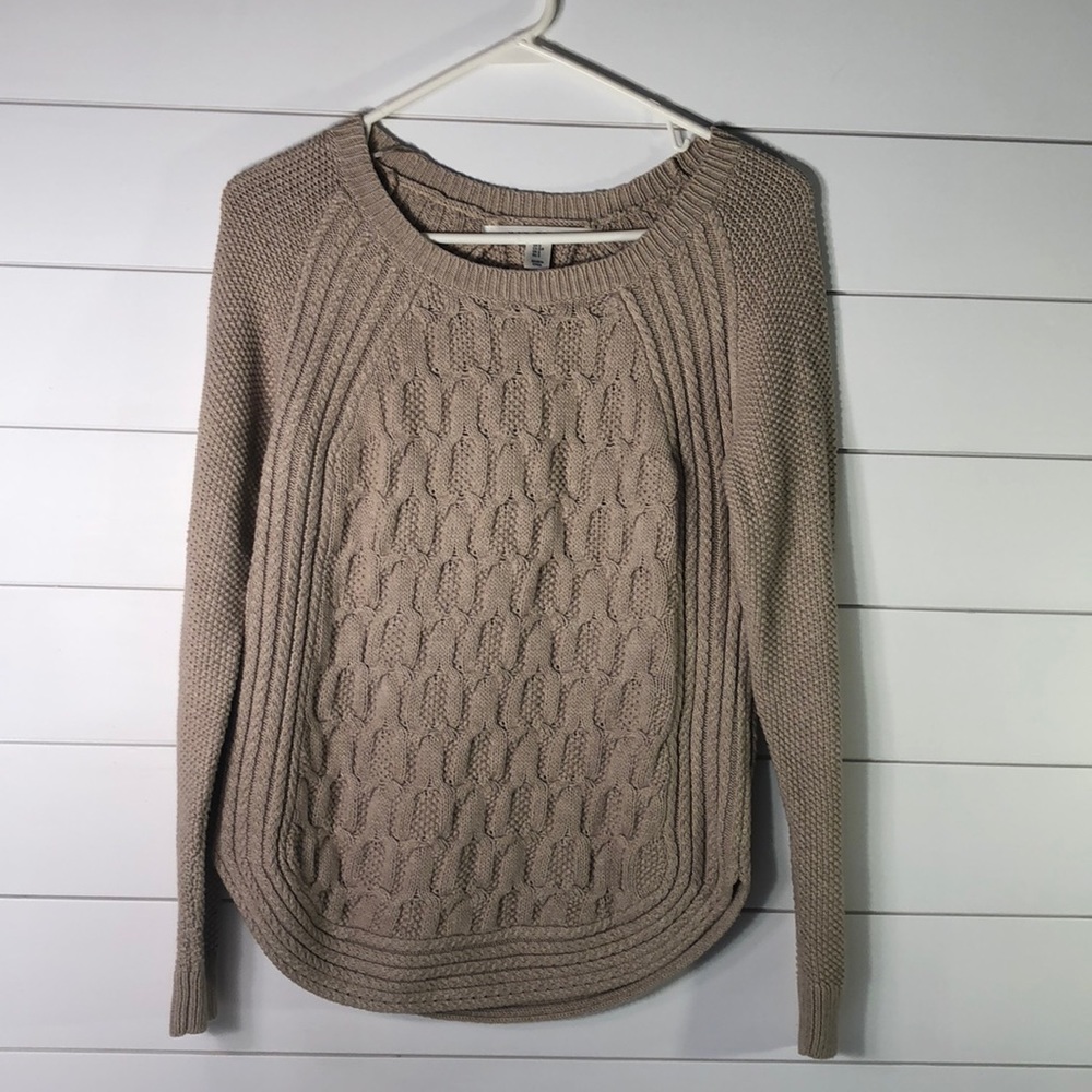 Max Studio tan sweater size S